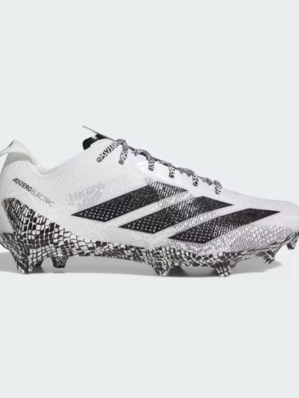 White Adizero Electric II Exotic Speed
Football Cleats
